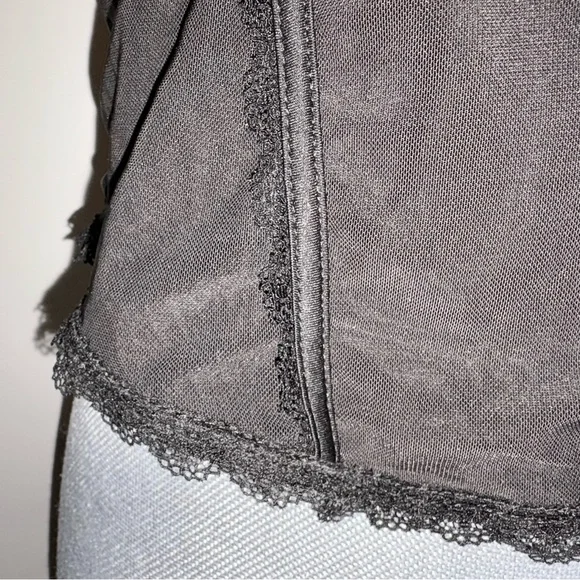 No Boundaries Black Corset-Style Tank Top with Lace Trim - Picture 6 of 11